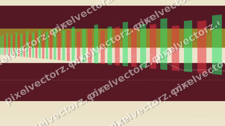 Soft pastel chart background in dark pink and red