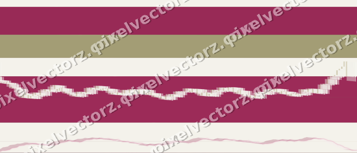 Glowing neon chart background in dark pink and yellow