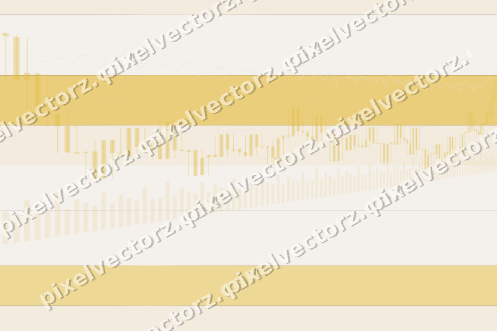 Glowing neon chart background in amber and orange