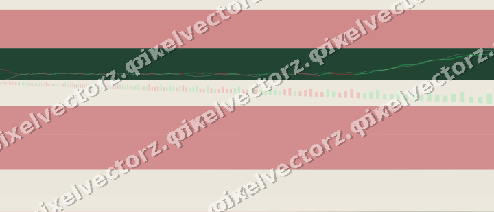 Soft pastel chart background in red and dark green