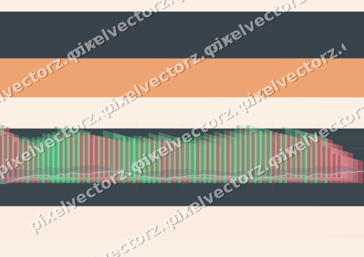 Soft pastel chart background in blue and orange