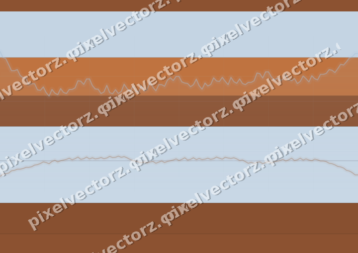 Glowing neon chart background in blue and orange