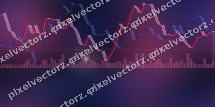 Nahtloser Neon Diagramm Hintergrund in Rosa und Blau