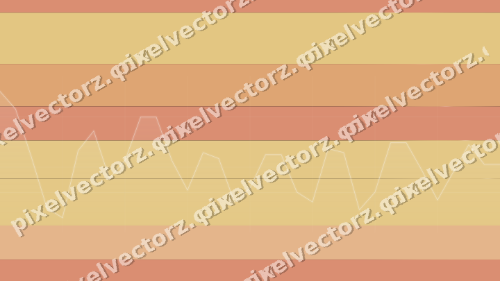 Glowing neon chart background in orange and amber