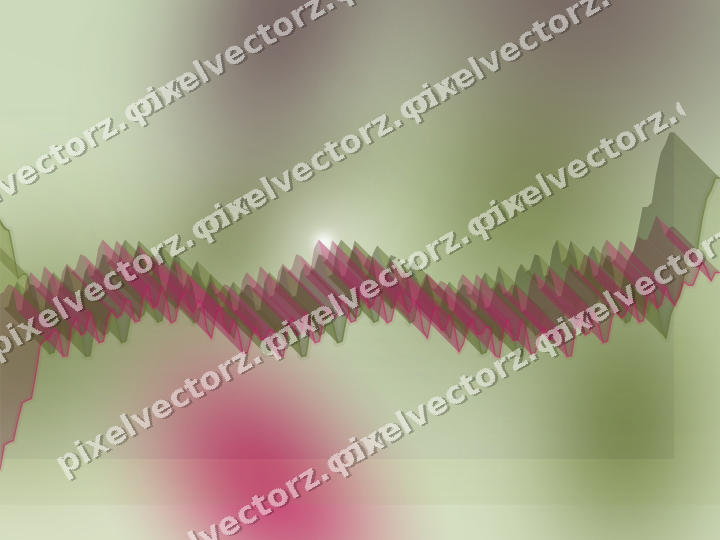 Soft pastel chart background in lime and pink