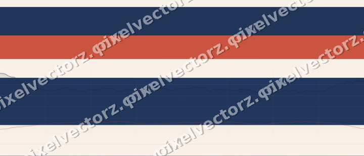 Glowing neon chart background in blue and red