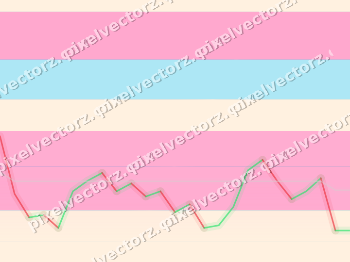 Glowing neon chart background in pink and cyan