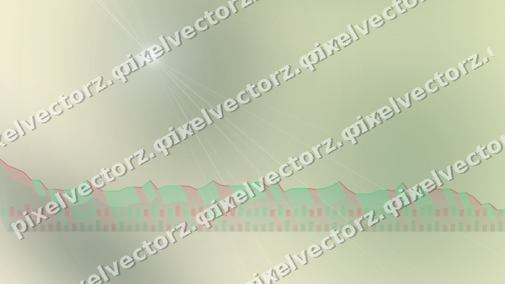 Soft pastel chart background in dark green and red