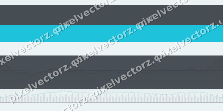 Glowing neon chart background in blue and teal