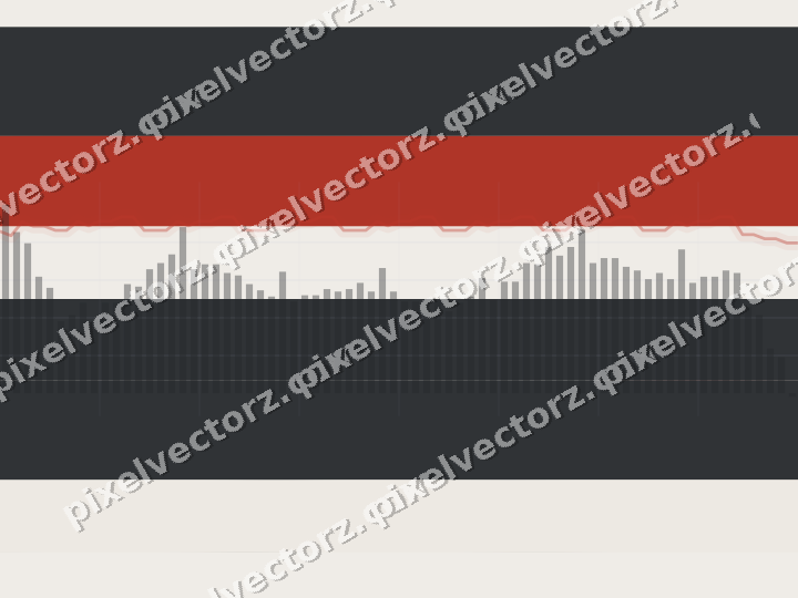 Soft pastel chart background in red and pale amber
