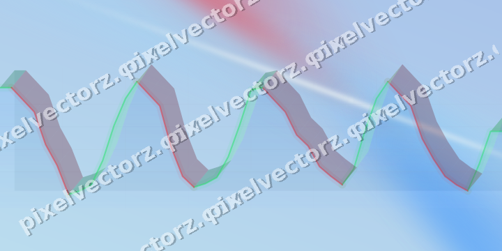 Soft pastel chart background in blue and red