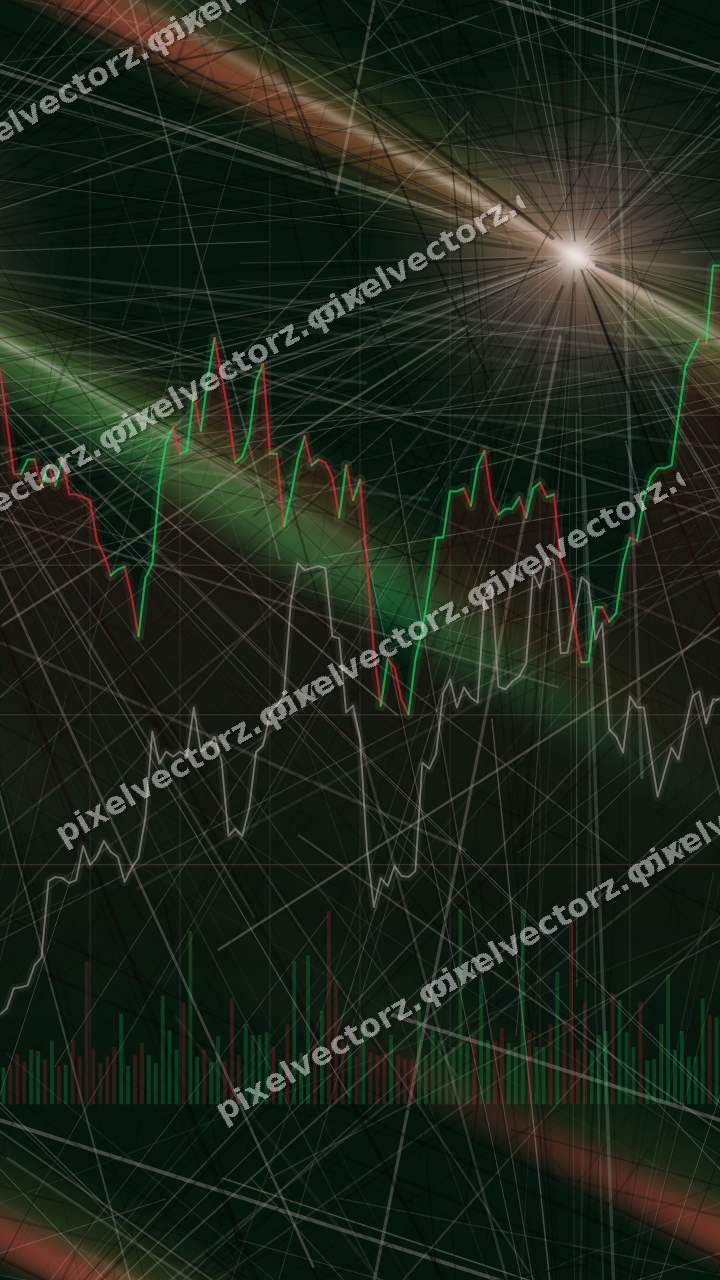 Nahtloser Neon Diagramm Hintergrund in Rot und Orange