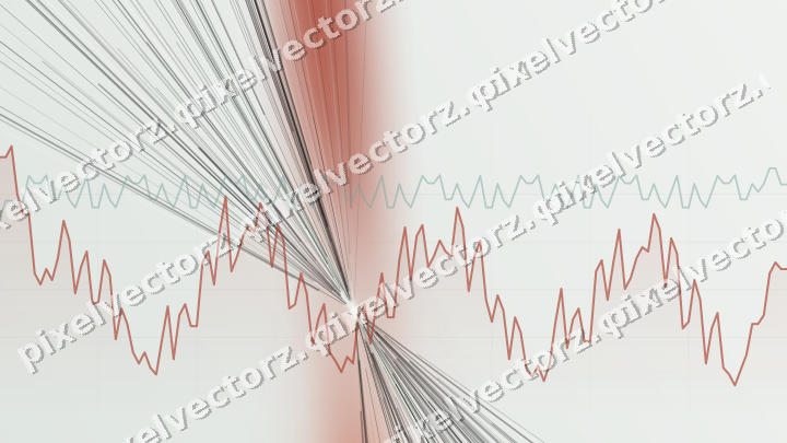 Soft pastel chart background in red and orange