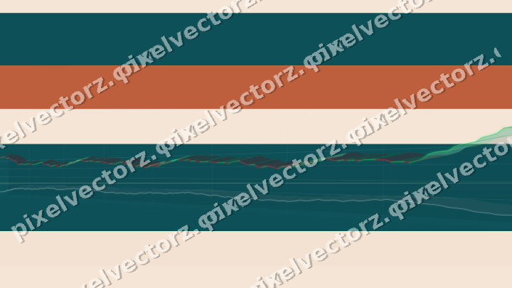 Soft pastel chart background in dark teal and orange