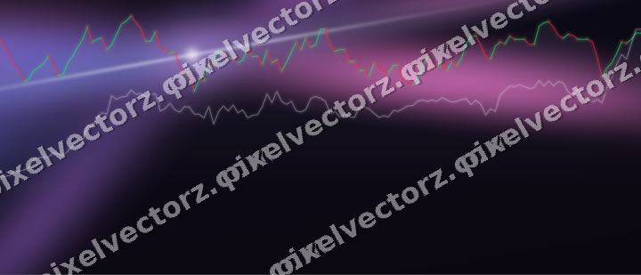 Leuchtender Neon Diagramm Hintergrund in Violett und Blau