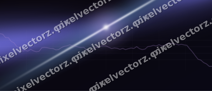 Glowing neon chart background in purple and blue