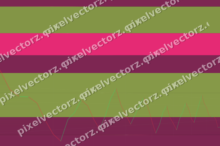 Glowing neon chart background in lime and pink