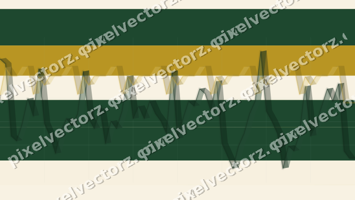 Soft pastel chart background in dark green and amber