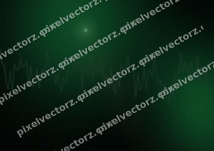Glowing neon chart background in green and red