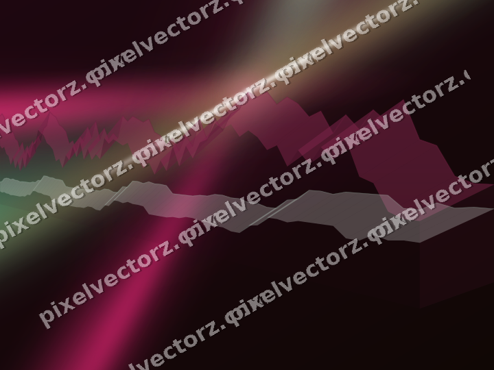Glowing neon chart background in pink and green