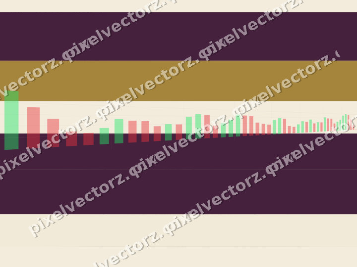 Soft pastel chart background in dark magenta and amber