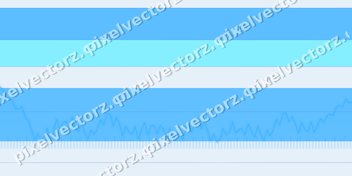 Glowing neon chart background in cyan and blue