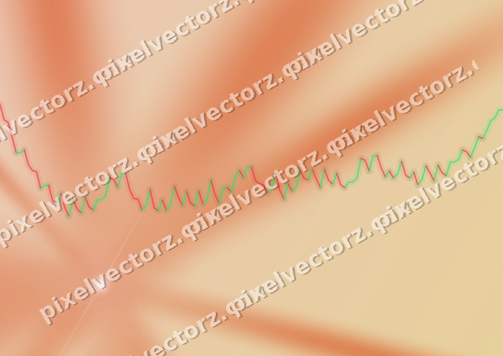 Soft pastel chart background in orange and teal