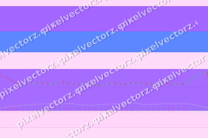 Glowing neon chart background in purple and blue