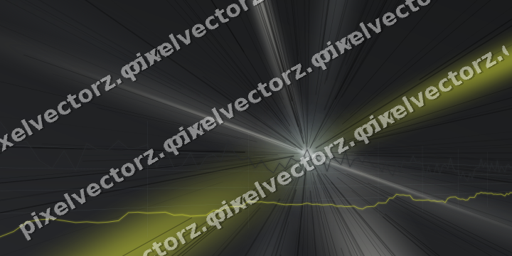 Glowing neon chart background in yellow and grey