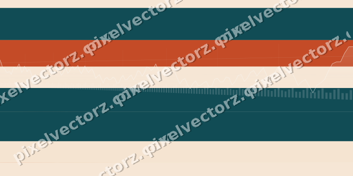 Soft pastel chart background in dark teal and orange