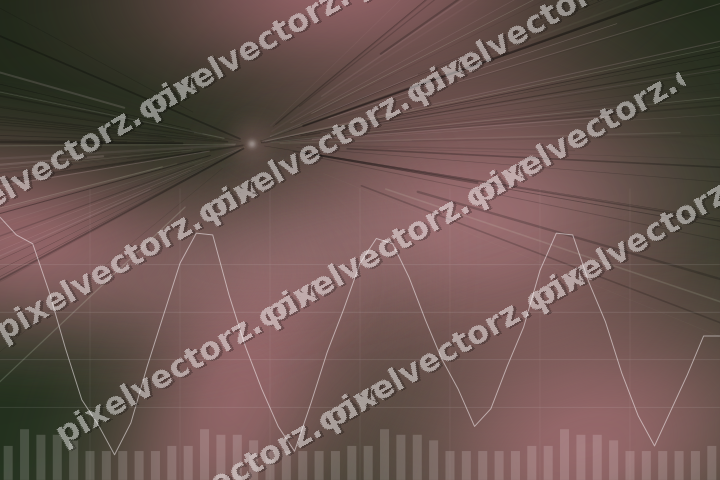 Glowing neon chart background in pink and dark lime