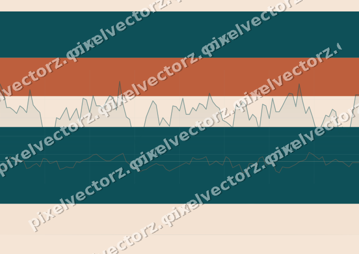 Soft pastel chart background in dark teal and orange