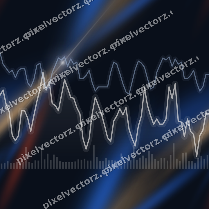 Nahtloser Neon Diagramm Hintergrund in Blau und Rot