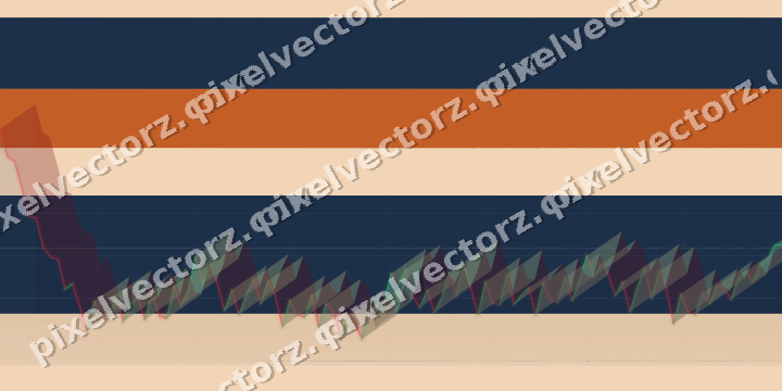 Soft pastel chart background in dark blue and orange
