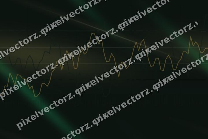 Nahtloser Neon Diagramm Hintergrund in Grün und Bernstein