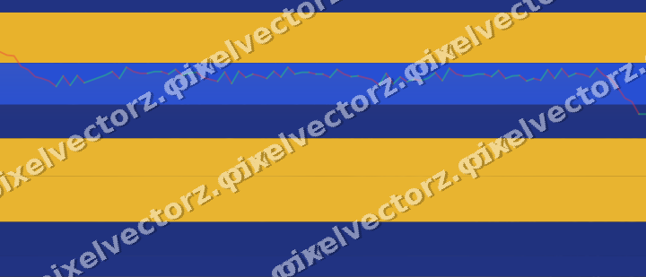 Glowing neon chart background in amber and blue