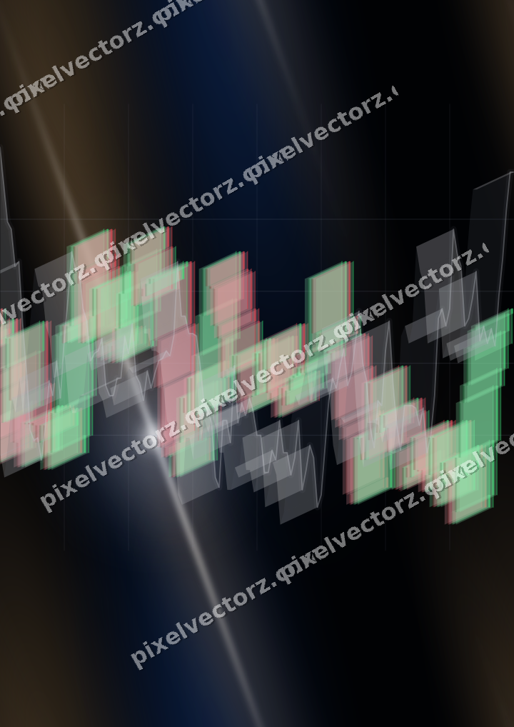 Nahtloser Neon Diagramm Hintergrund in Blau und Rot
