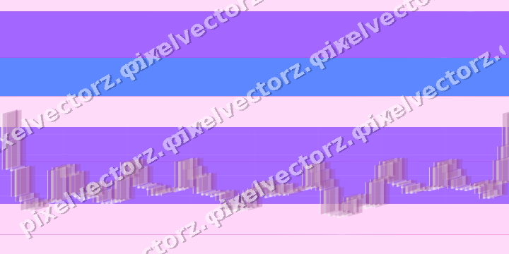 Glowing neon chart background in purple and blue