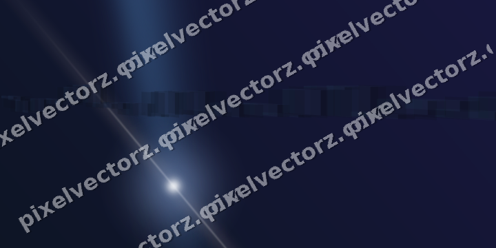 Glowing neon chart background in dark blue and red