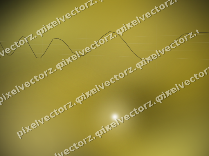 Glowing neon chart background in amber and yellow