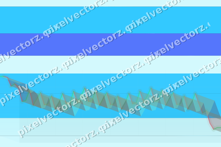 Glowing neon chart background in cyan and teal