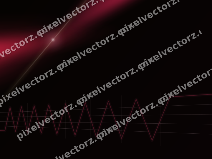 Glowing neon chart background in pink and amber