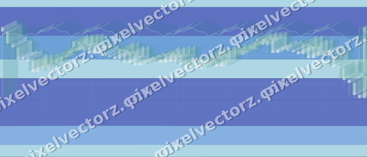 Glowing neon chart background in blue and cyan