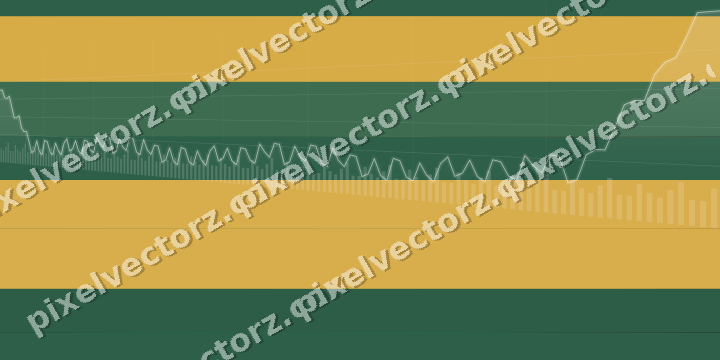 Glowing neon chart background in amber and green