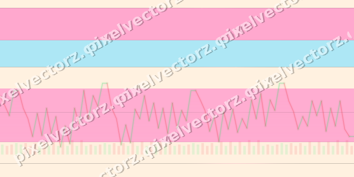 Glowing neon chart background in pink and cyan