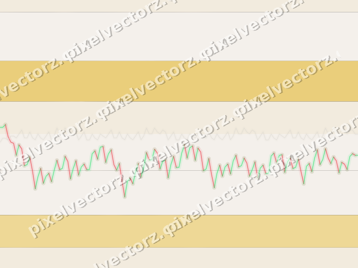 Glowing neon chart background in amber and orange