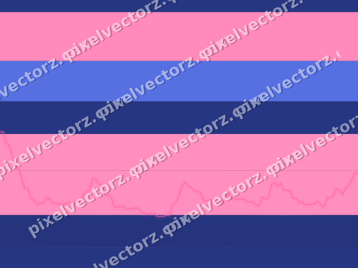 Glowing neon chart background in pink and blue