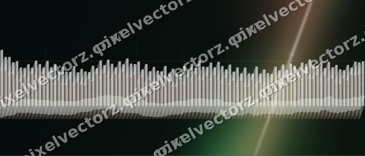 Glowing neon chart background in green and red