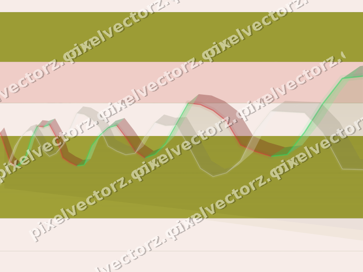 Glowing neon chart background in yellow and red