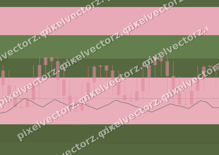 Glowing neon chart background in pink and lime